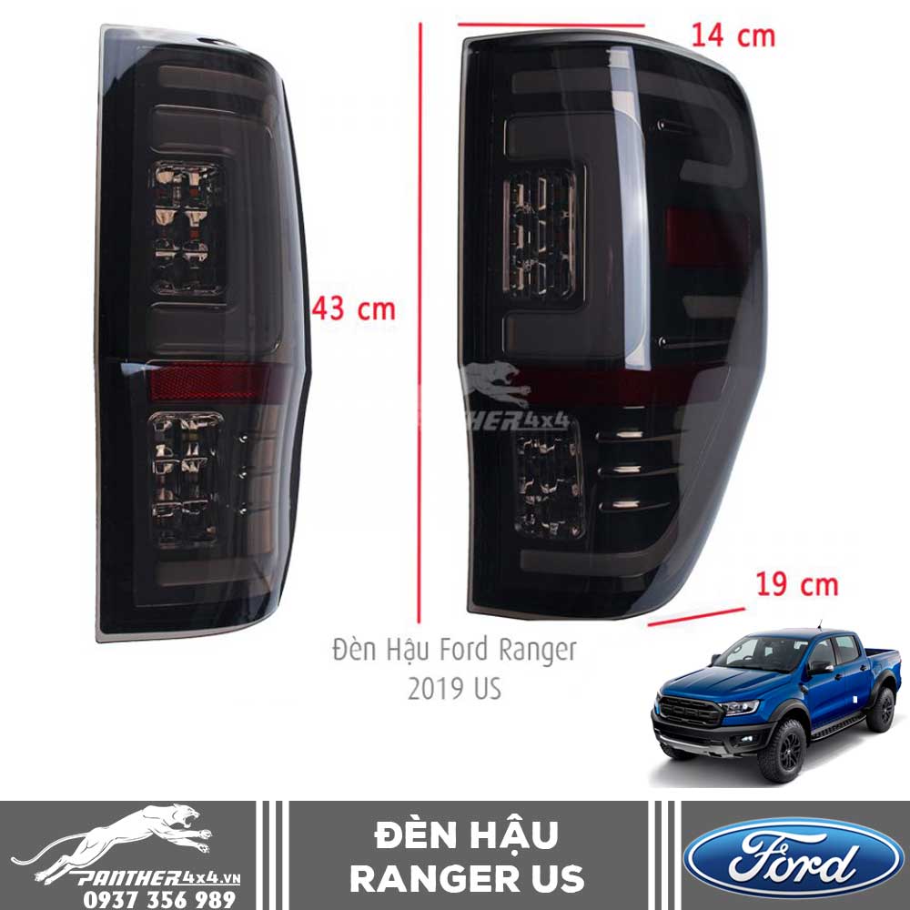 CỤM ĐÈN HẬU FORD RANGER 2019 PHIÊN BẢN US