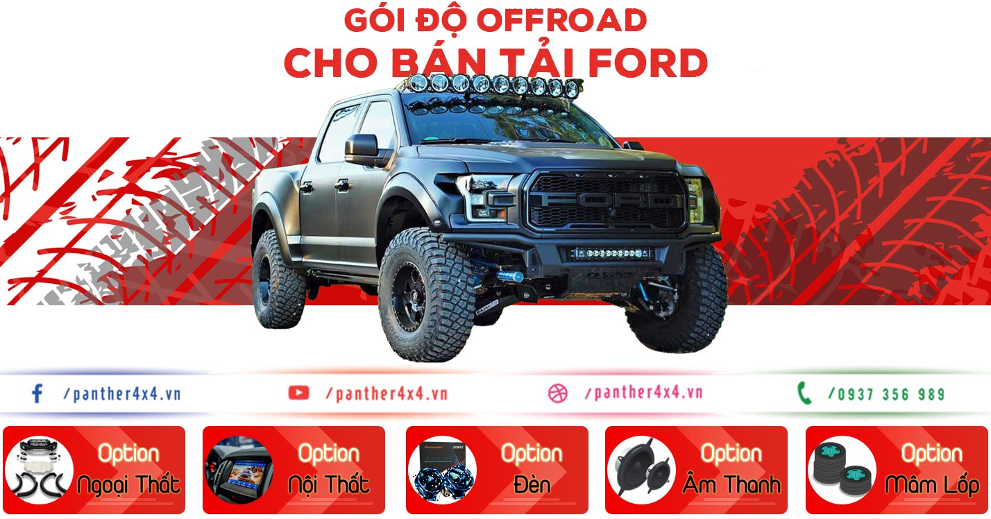 Gói Độ Offroad Cho Các Dòng Bán Tải Ford - Panther4X4