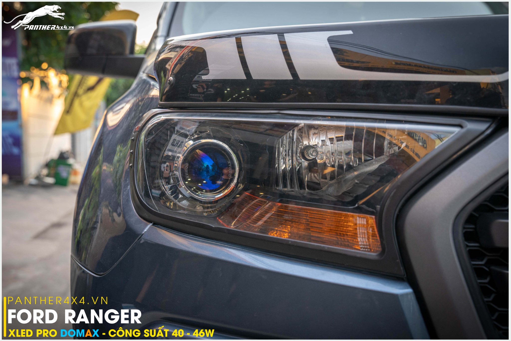 lắp Bi Led XLED PRO DOMAX cho Ford Ranger