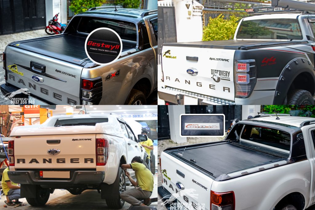 Nắp thùng xe bán tải chuyên dụng cho Ford Ranger - Ford Everest - Toyota Hilux - Mitsubishi Triton tại Panther4x4