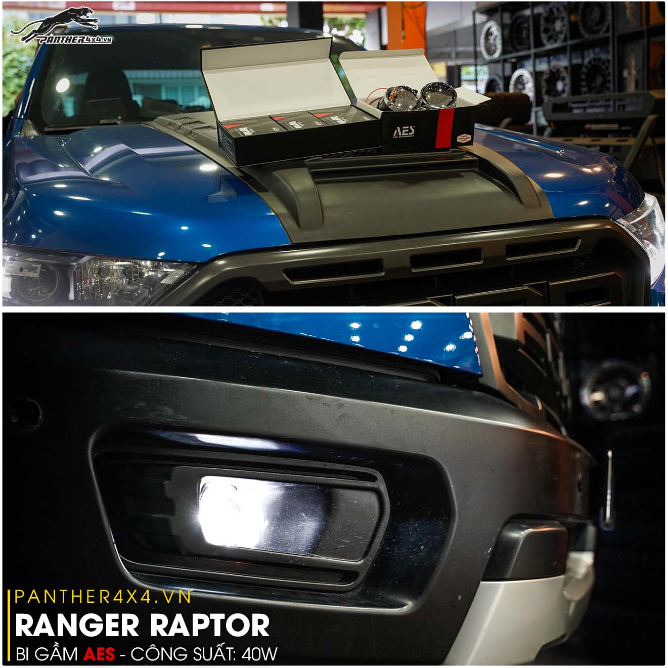 lắp bii gầm AES cho Ranger Raptor