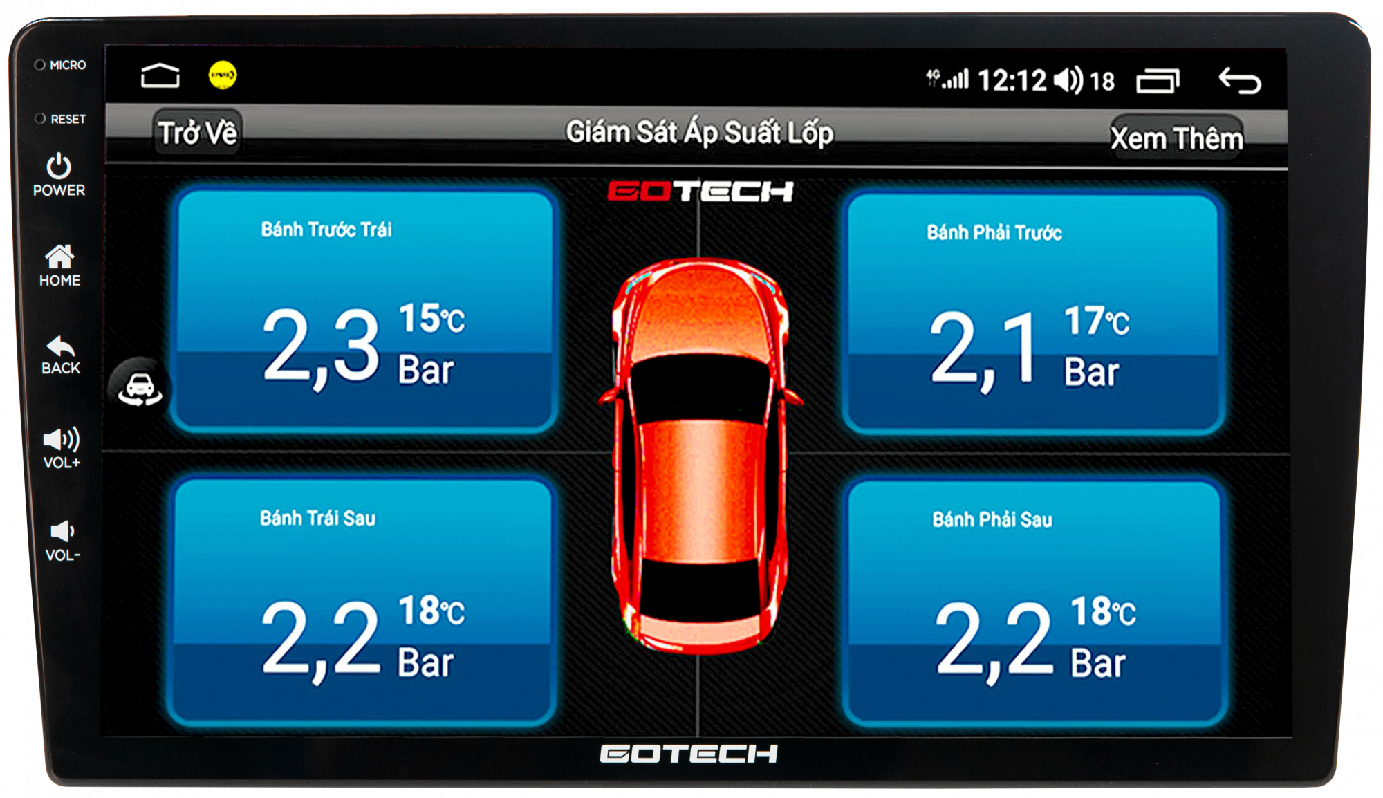 Màn Hình Android Gotech GT10 Pro
