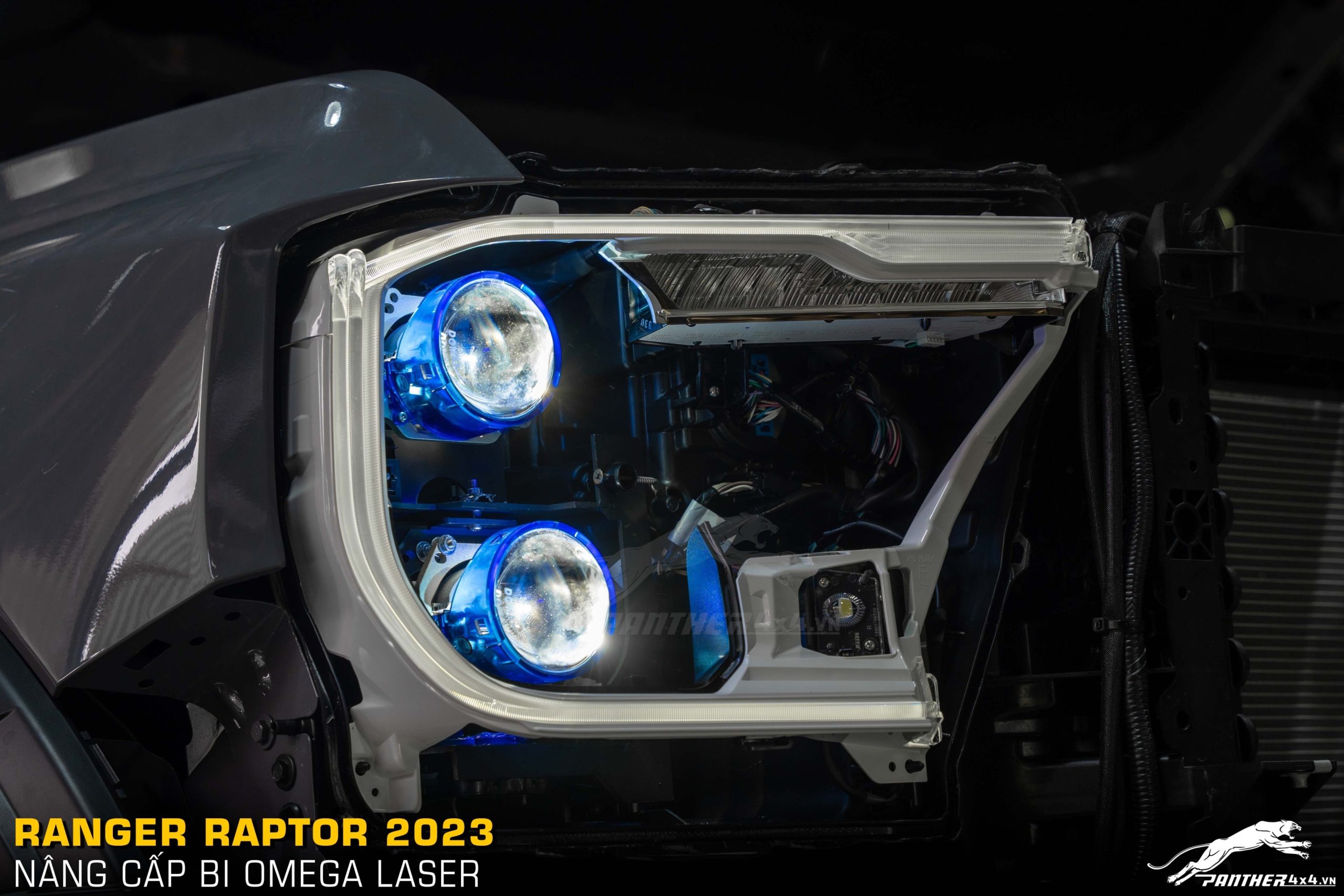 Độ đèn cho Ford Ranger Raptor 2023 