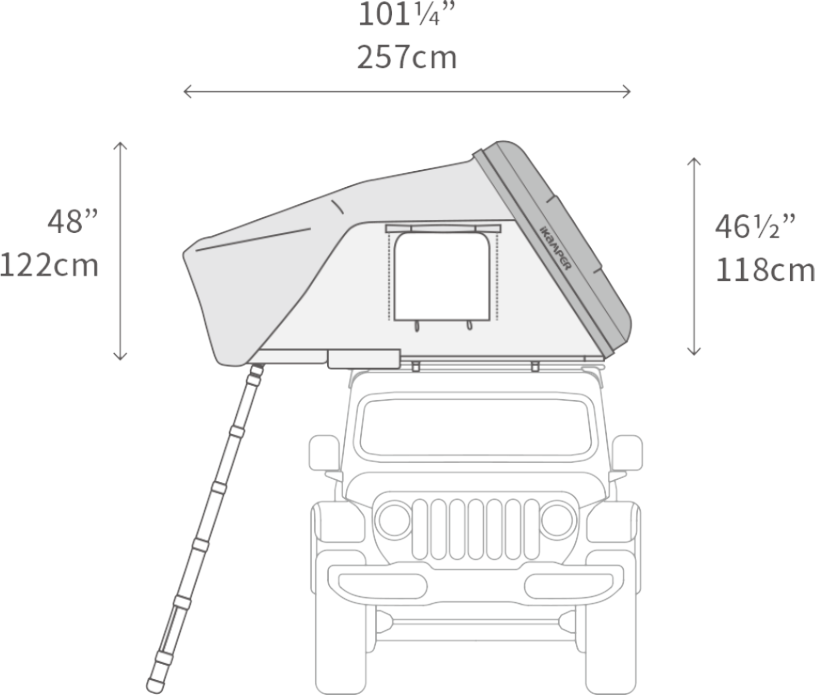 Thông số kỹ thuật của bạt tăng iKamper ExoShell 270