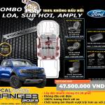 Combo âm thanh cho Ford Ranger 2023+ (Plug&play)
