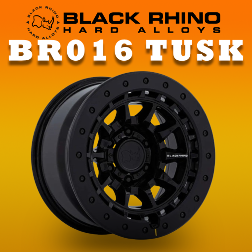 MÂM BLACK RHINO BR016 TUSK 17 INCH (MÀU ĐEN BÓNG)