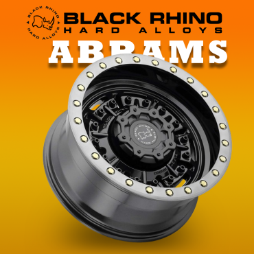 MÂM BLACK RHINO ABRAMS 18 INCH (GLOSS GUNBLACK W/MACHINED DARK TINT LIP)