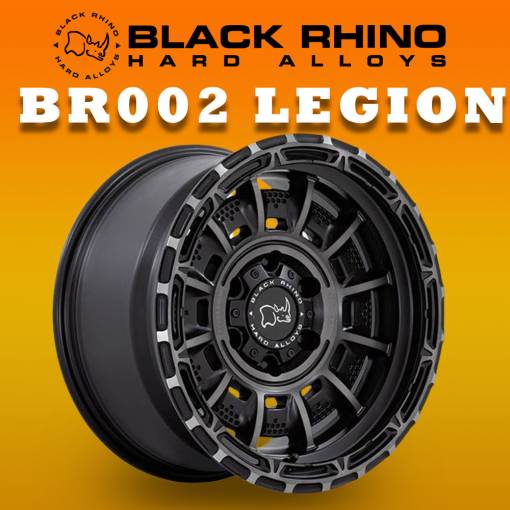 MÂM BLACK RHINO BR002 LEGION 17 INCH ( Màu MATTE BLACK GREY TINT)