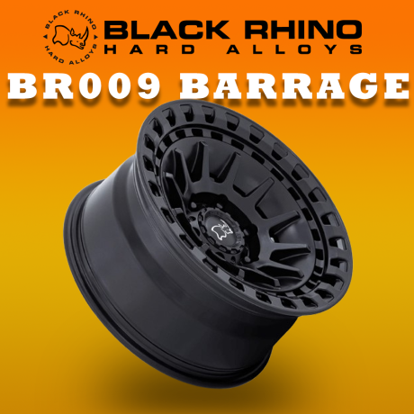 MÂM BLACK RHINO BR009 BARRAGE 17 INCH (MÀU ĐEN MỜ)