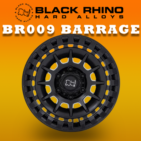 MÂM BLACK RHINO BR009 BARRAGE 17 INCH (MÀU ĐEN MỜ)