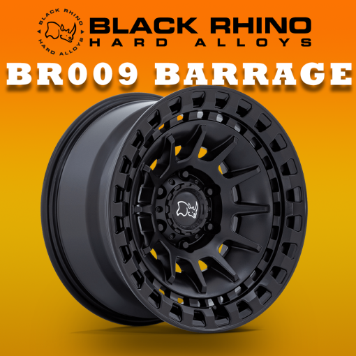 MÂM BLACK RHINO BR009 BARRAGE 17 INCH (MÀU ĐEN MỜ)