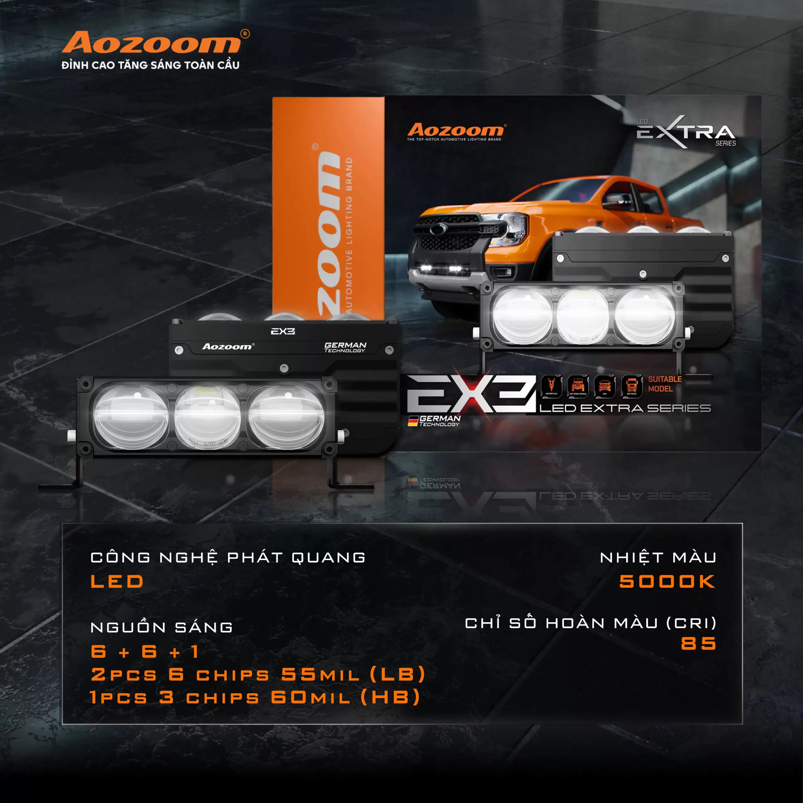 thông số kỹ thuật aozoom ex3