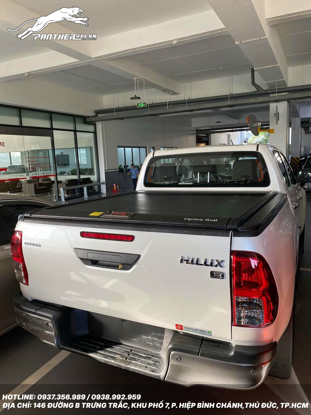 NẮP THÙNG CUỘN CƠ CHO TOYOTA HILUX 2026+ KHÔNG KHUNG (BẢN HE, HK)