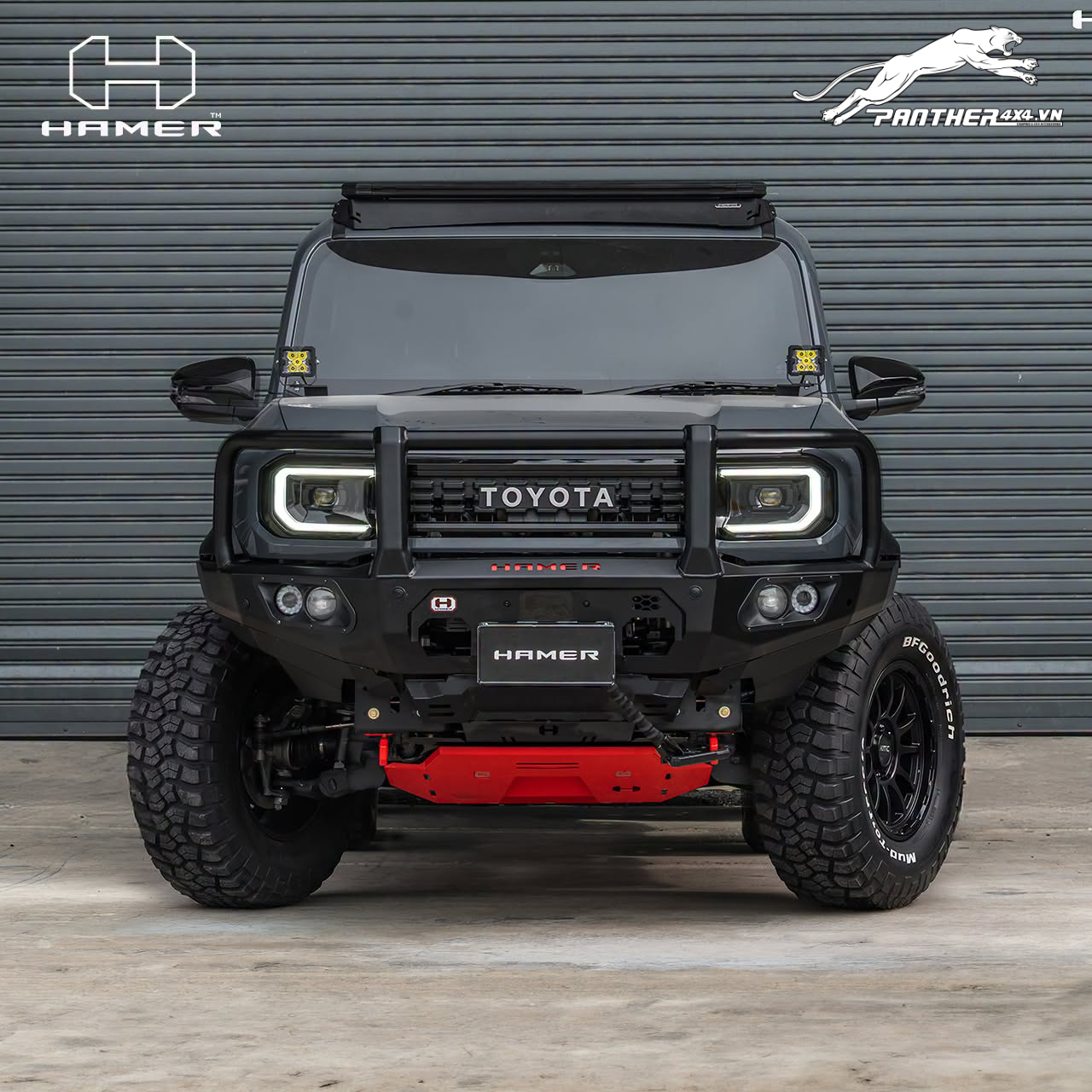 BAGA MUI NHÔM PHẲNG - FLAT RACK HAMER CHO TOYOTA LAND CRUISER FJ 2026+