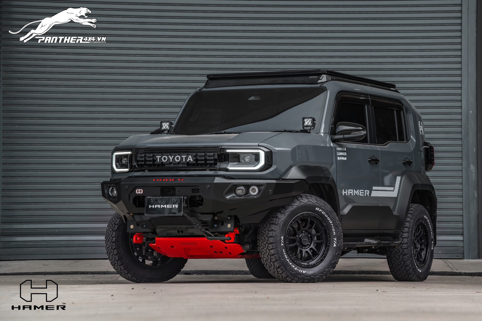 BAGA MUI NHÔM PHẲNG - FLAT RACK HAMER CHO TOYOTA LAND CRUISER FJ 2026+