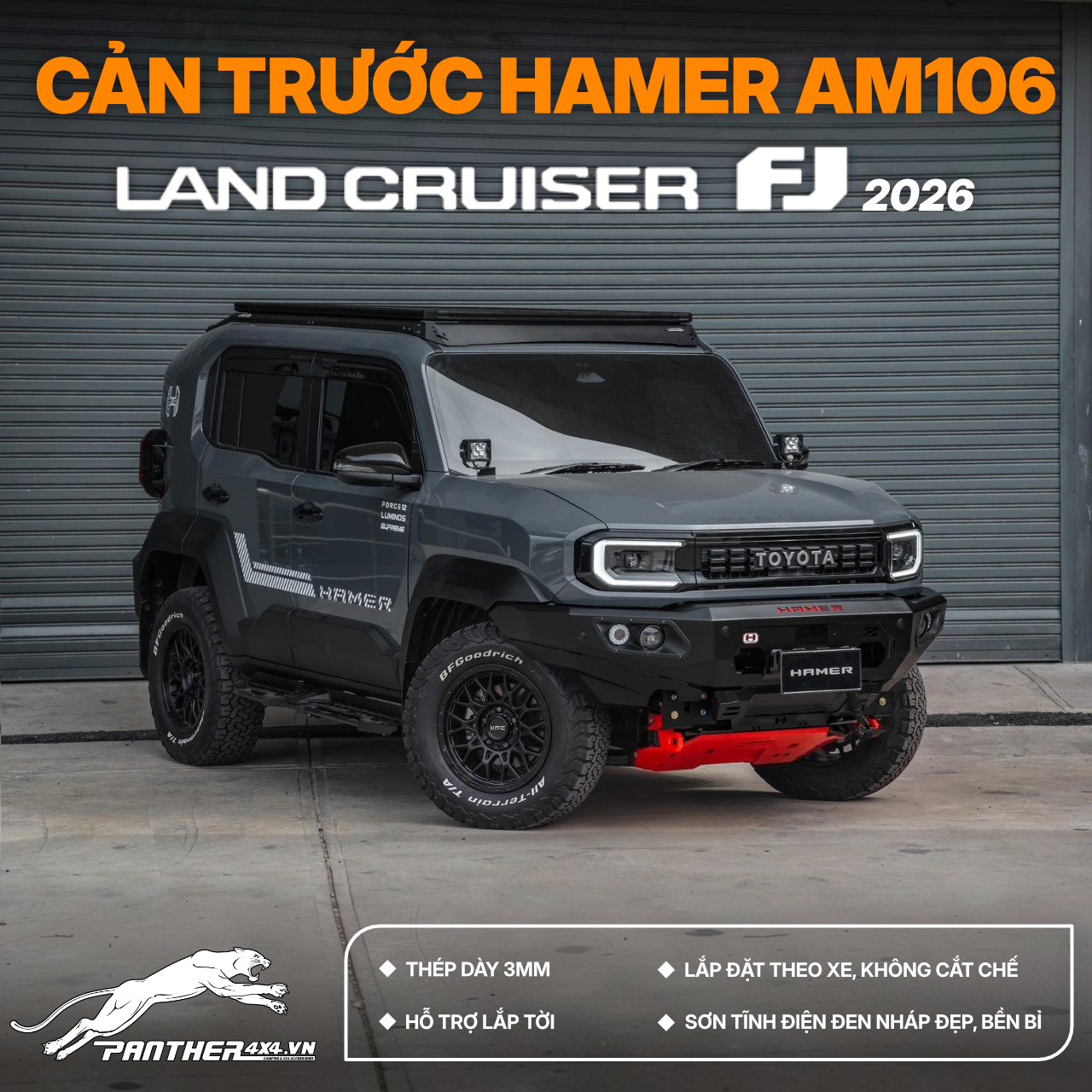 Cản trước HAMER AM106 cho Land Cruiser FJ 2026