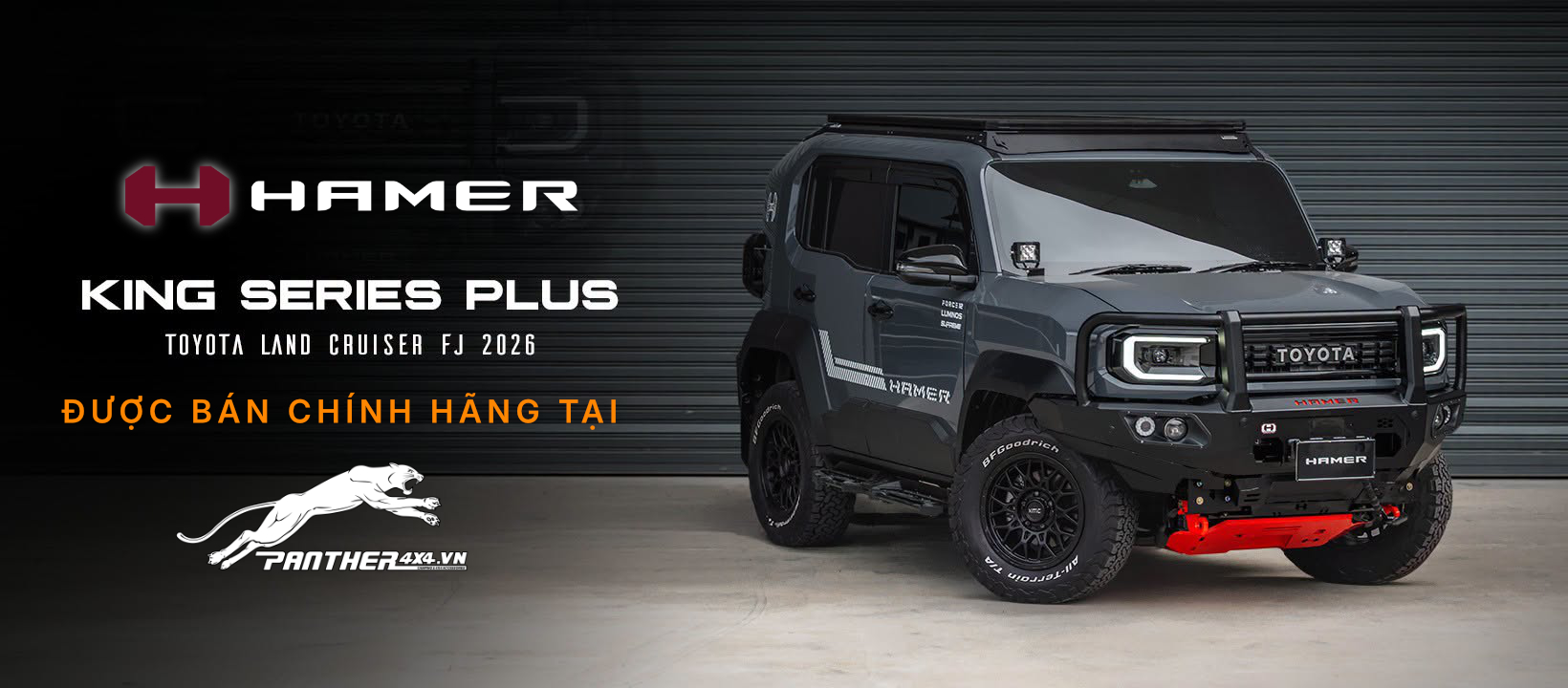 CẢN TRƯỚC HAMER AM106 PLUS CHO TOYOTA LAND CRUISER FJ 2026+